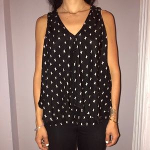 Theory Patterned Sleeveless Blouse